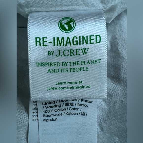 Crewcuts Factory Girls Size 8 Multicolor Waist Tie Postcard Print Shirt Dress - Picture 4 of 6